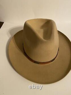 Stetson Cowboy Hat Vintage 5X Beaver 57 7.1/8 1985 James Dean Foundation