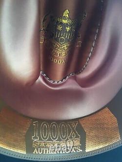 Stetson Diamante 1000X Black Beaver/Chinchilla Felt Cowboy Hat Retails $5k+