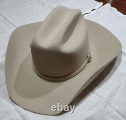 Stetson El Tigre SilverBelly 6x Beaver Cowboy Western Hat 7 1/8 61 Silverbelly