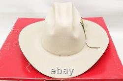 Stetson F2010 Rancher Cowboy Hat 7 1/4 Silver Belly 4X Beaver Western withBox