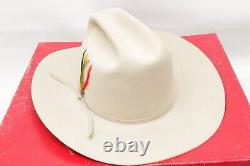 Stetson F2010 Rancher Cowboy Hat 7 1/4 Silver Belly 4X Beaver Western withBox