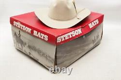 Stetson F2010 Rancher Cowboy Hat 7 1/4 Silver Belly 4X Beaver Western withBox