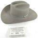 Stetson Gray Slate 6x Beaver Felt Cowboy Hat Xxxxxx Size 7 1/4 R Oval