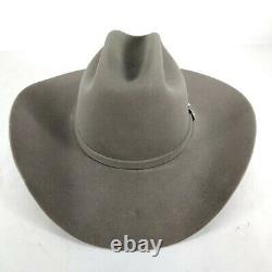 Stetson Gray Slate 6X Beaver Felt Cowboy Hat XXXXXX Size 7 1/4 R Oval