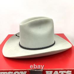 Stetson Hats 5X Beaver Size 7/56 Mist Gray Made in USA Original Box