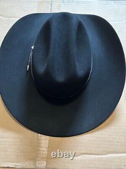 Stetson Lariat Cowboy Hat Size 7 in Black