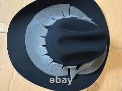 Stetson Lariat Cowboy Hat Size 7 in Black