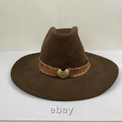 Stetson Men Vasquez sport hat 4X Beaver Western Brown Size 7 Cowboy Vintage Hats