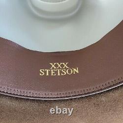 Stetson Mens Burnett Chocolate Brown 3X XXX Beaver Hat Sz 6 7/8 NEW