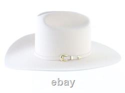 Stetson Mens Cream Beaver Fur Felt 15x Cowboy Rancher Dress Hat 6 5/8 53cm