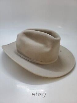 Stetson Open Road 6X Fur Felt Cowboy Silverbelly Hat Size 7