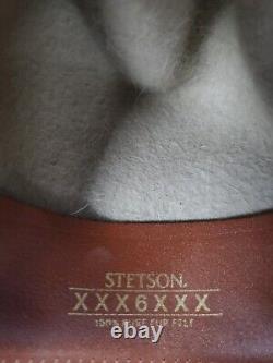 Stetson Open Road 6X Fur Felt Cowboy Silverbelly Hat Size 7