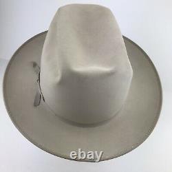 Stetson Open Road 7X Silverbelly Fur Felt Cowboy Hat Size 7 1/8 Western