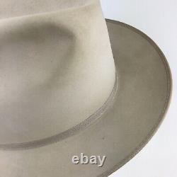 Stetson Open Road 7X Silverbelly Fur Felt Cowboy Hat Size 7 1/8 Western