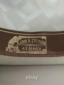 Stetson-Open Road Western Dress hat-Silver Belly-4X Beaver-Sz 7 (56) withorig. Box