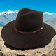 Stetson Pawnee 5x Beaver Felt Western Cowboy Hat Sz 7 1/8 Chocolate Brown Og Box