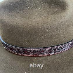 Stetson Pure Beaver Open Road Hat Brown 7 1/8 (57) Good Condition