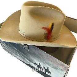 Stetson RANCHER CREAM BEAVER Hat Size 7 3/8 BRIM3.5 Quality 6XB