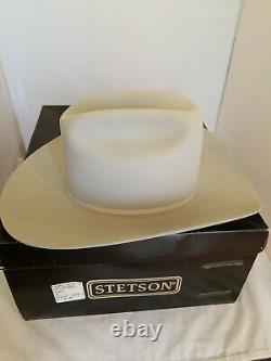 Stetson Rancher 10X Mist Grey Cowboy Western Hat Size 7-3/8 with Box