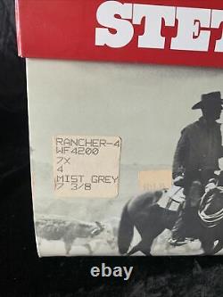 Stetson Rancher 4 Mist Grey 7x Original Box 7 3/8 EUC