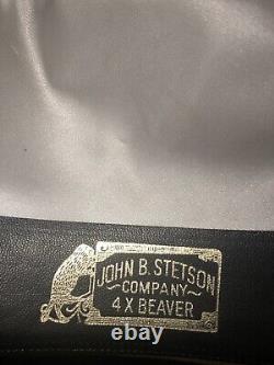 Stetson Rancher 4X Beaver Tan 6 7/8 Vintage Cowboy Hat and Original Box