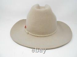 Stetson Rancher 7 1/4 MIST GREY 6X Beaver Fur Felt Cowboy Hat FX010