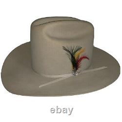 Stetson Rancher Cowboy Hat Mens Color S Belly 4X Beaver Fur, 3 1/2 Brim Size 7