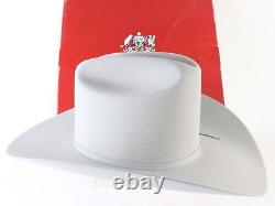 Stetson Rancher Mens Mist Gray Beaver Fur Felt Cowboy Hat 7x 6 5/8 53cm