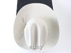 Stetson Rancher Mens Silver Belly Gray Beaver Fur Felt Cowboy Hat 20x 6 5/8 53cm