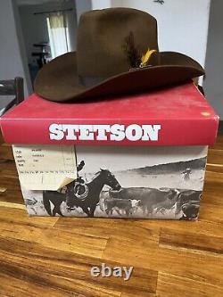 Stetson Rancher Premier Cowboy Hat 3X Beaver 7 1/8- Brown