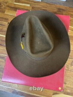 Stetson Rancher Premier Cowboy Hat 3X Beaver 7 1/8- Brown