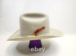 Stetson Rancher Western Hat 5X Beaver Mist Gray Sz 7 1/4 Long Oval