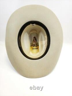 Stetson Rancher Western Hat 5X Beaver Mist Gray Sz 7 1/4 Long Oval