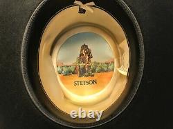 Stetson Revenger 4X Beaver Cowboy Western Hat, Black, 6-7/8, Vintage, WF20525