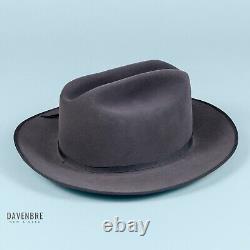 Stetson Royal Deluxe Quality Open Road Hat Mens 7 3/8 R Caribou withOriginal Box