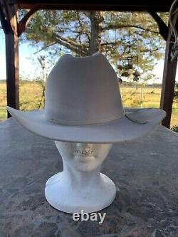 Stetson Sheriff Range 4x Beaver Cowboy Hat Silver Belly 3 Brim Size 6 7/8