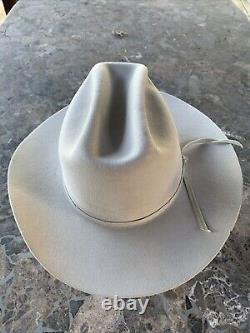 Stetson Sheriff Range 4x Beaver Cowboy Hat Silver Belly 3 Brim Size 6 7/8