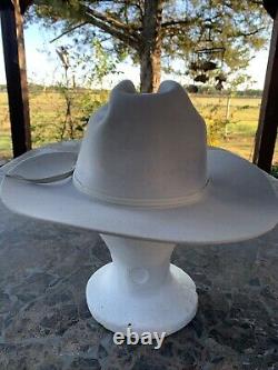 Stetson Sheriff Range 4x Beaver Cowboy Hat Silver Belly 3 Brim Size 6 7/8