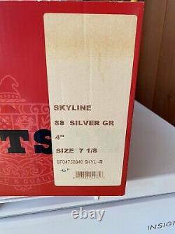 Stetson Skyline Silver Grey Beaver Fur Cowboy Hat 4 7 1/8