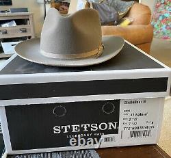 Stetson Stratoliner B 7 1/2 Brim 2 1/2 Hat 81 Natural