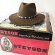 Stetson The Gun Club 4x Men's Western Hat Brown Withbox 7 1/4 Amazing Condition