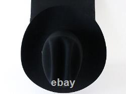 Stetson Top Breed Mens Black Beaver Fur Felt Cowboy Hat 15x 6 1/2 52cm