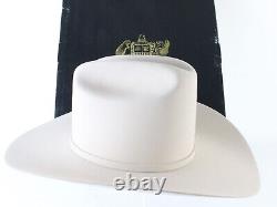 Stetson Top Breed Mens Cream Beaver Fur Felt Vintage Cowboy Hat 15x 6 1/2 52cm