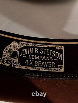 Stetson Vintage 4X Beaver Vintage Western Hat Brown Chocolate Size 7- SHARP
