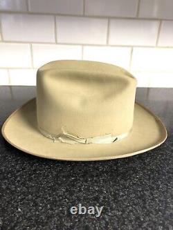 Stetson Vintage Hat 6 7/8 With Cowboy Box 3X Beaver