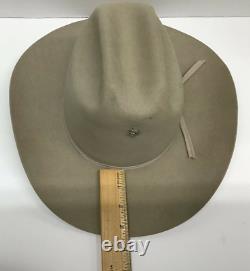 Stetson Vintage Size 7 4x Beaver Cowboy Hat with JBS Branding Iron Hat Pin