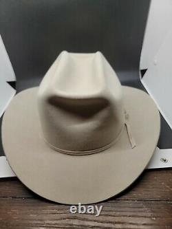 Stetson Wisp 7-5/8 XXXX Brown Beaver Fur Hand Made USA Cowboy Western hat