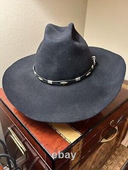 Stetson XX4XX Beaver Cowboy/Cowgirl Hat, Black, Size 7