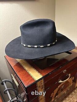 Stetson XX4XX Beaver Cowboy/Cowgirl Hat, Black, Size 7