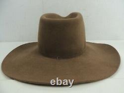 Stetson XXXX (4X) Beaver Western Cowboy Hat Size 7 1/8, Brown